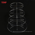 3/4 Tier Party Wedding Cup Cake Display Holder Round Circle Clear Acrylic Cupcake Stand